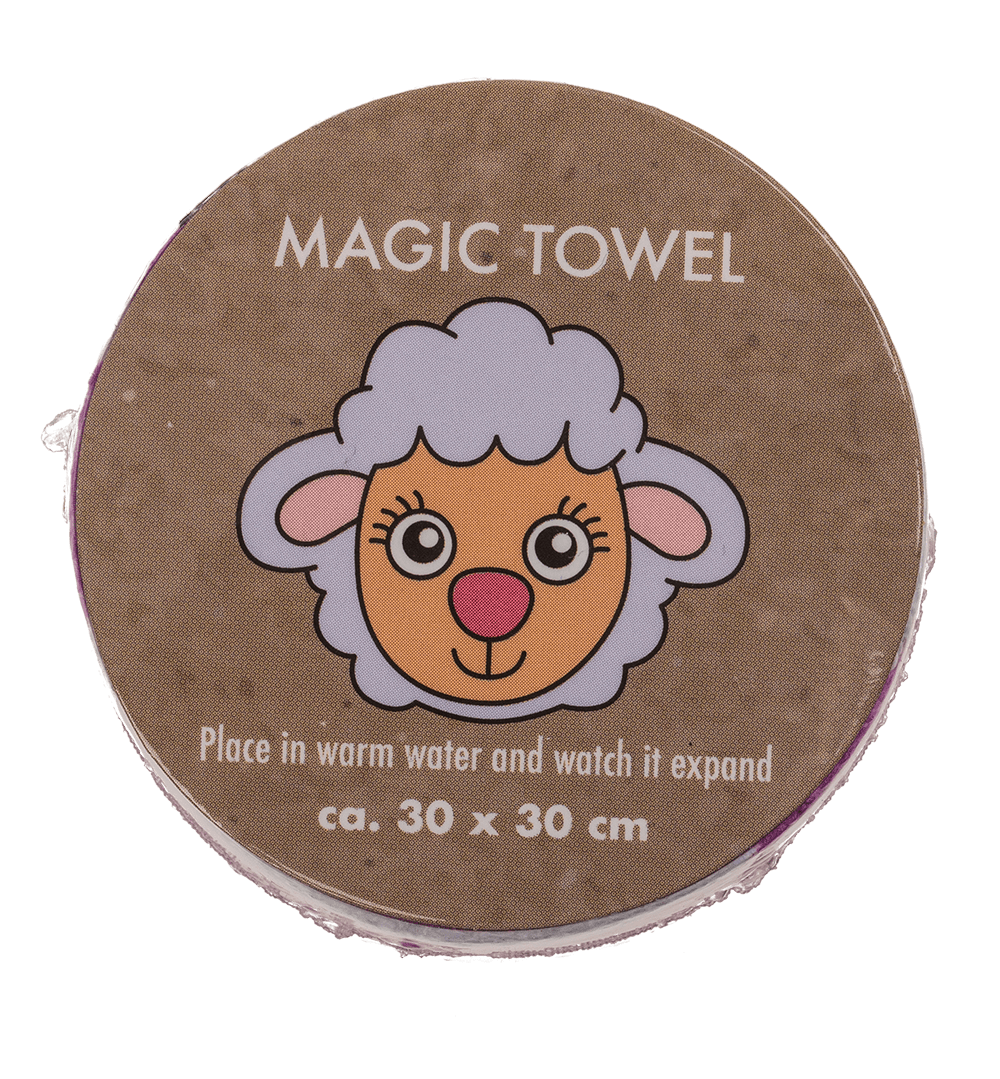 Magic cotton towel, Farm Animals,