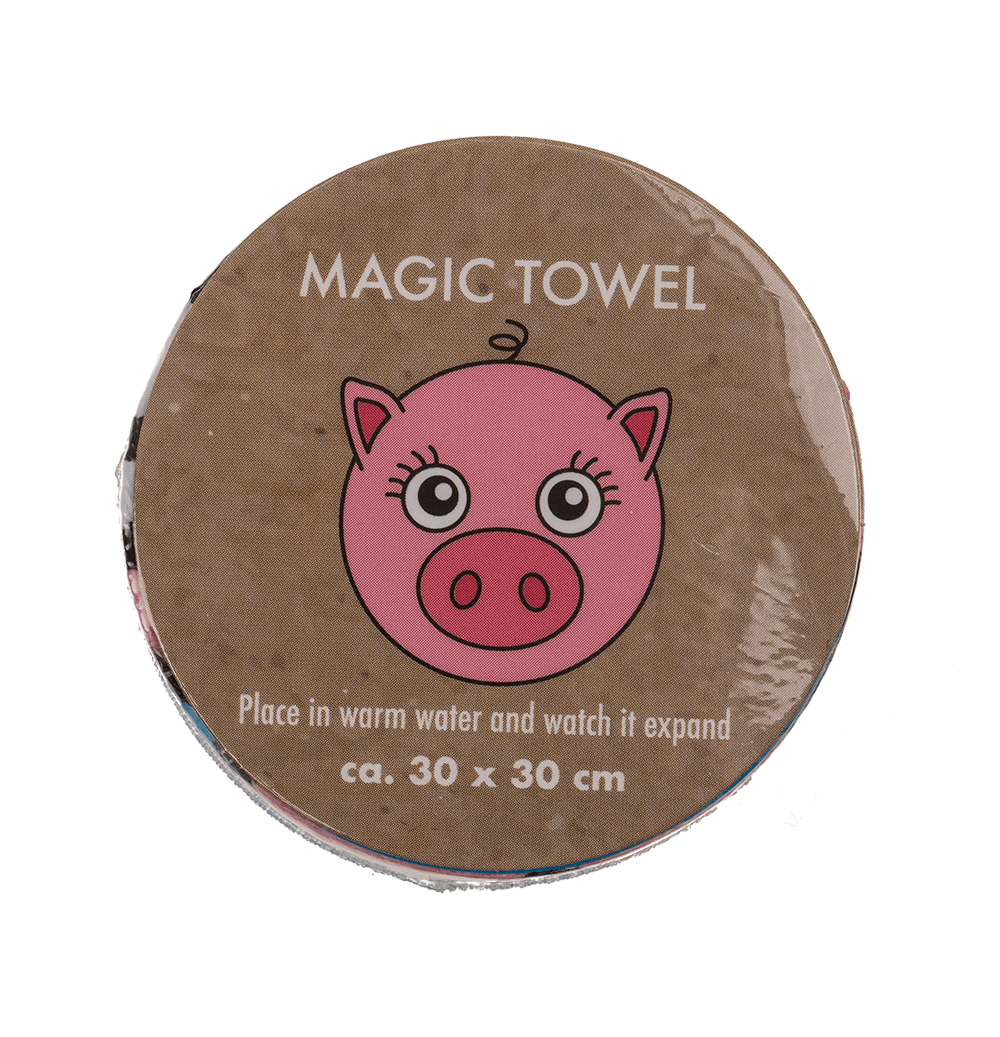 Magic cotton towel, Farm Animals,