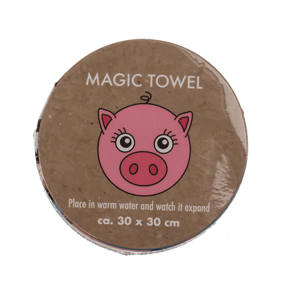 Magic cotton towel, Farm Animals,