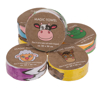 Magic cotton towel, Farm Animals,