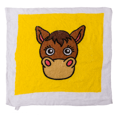 Magic cotton towel, Farm Animals,