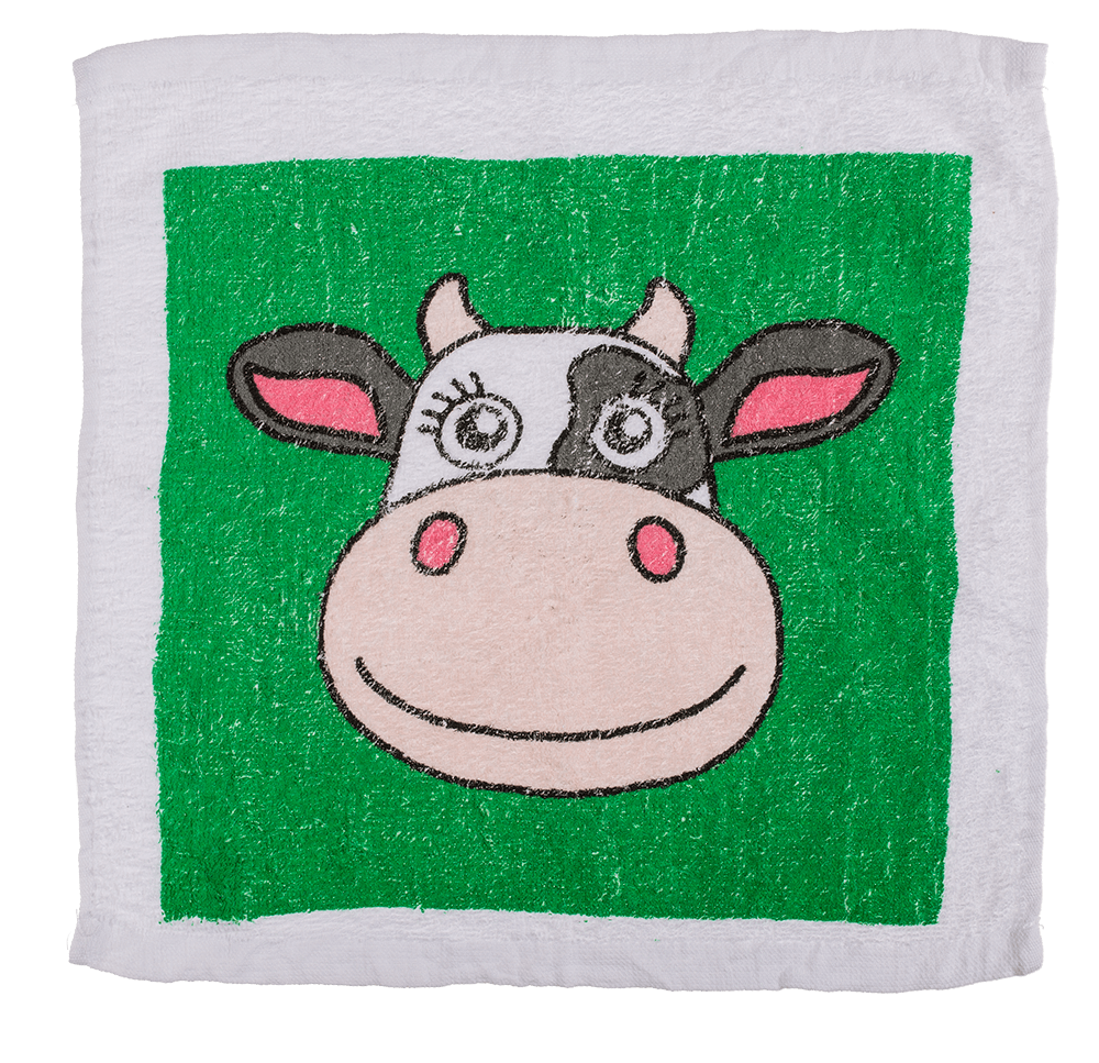 Magic cotton towel, Farm Animals,