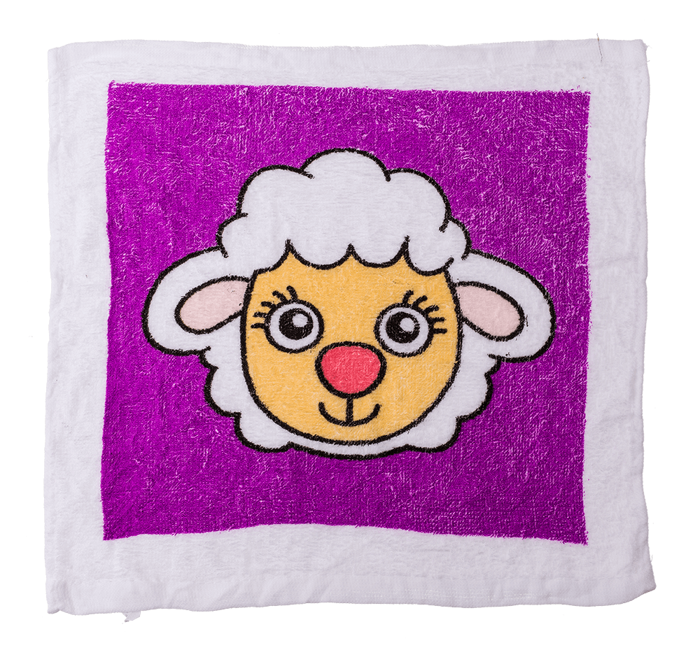 Magic cotton towel, Farm Animals,