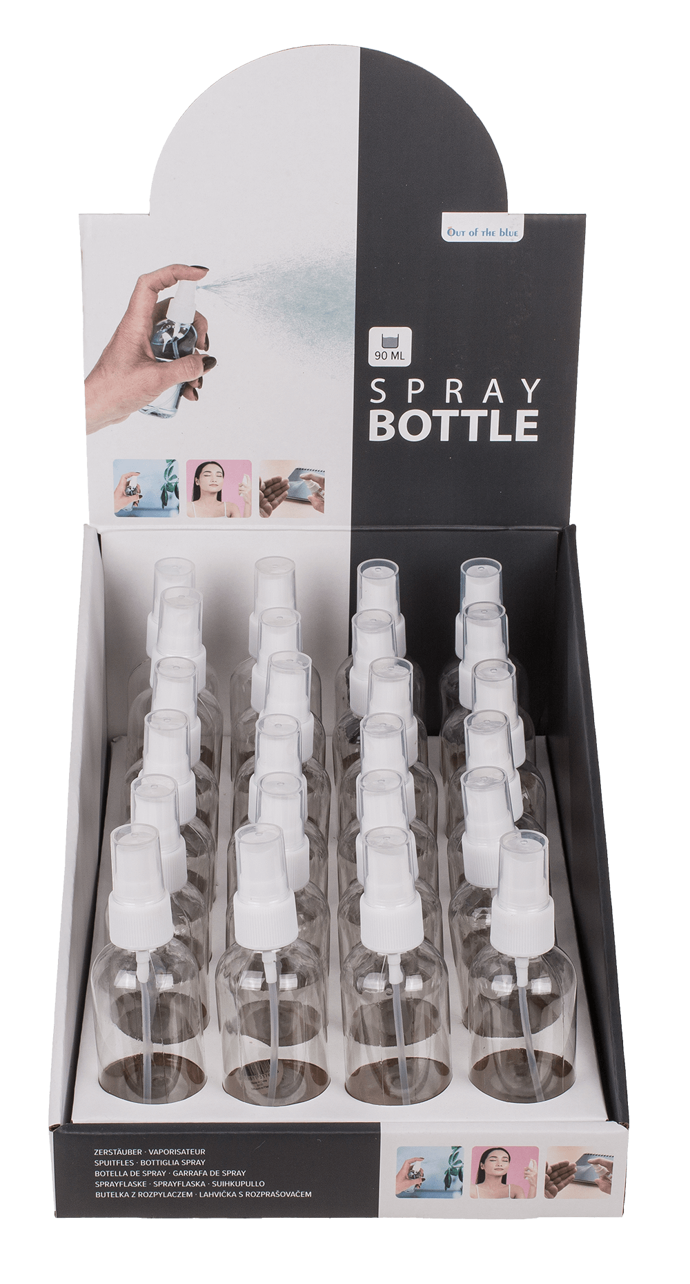 Spray bottle, for ca. 100 ml,