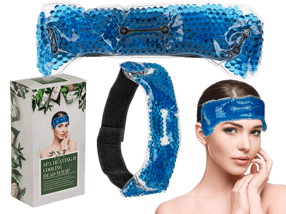 Blue Spa Heating and Cooling Head Wrap,