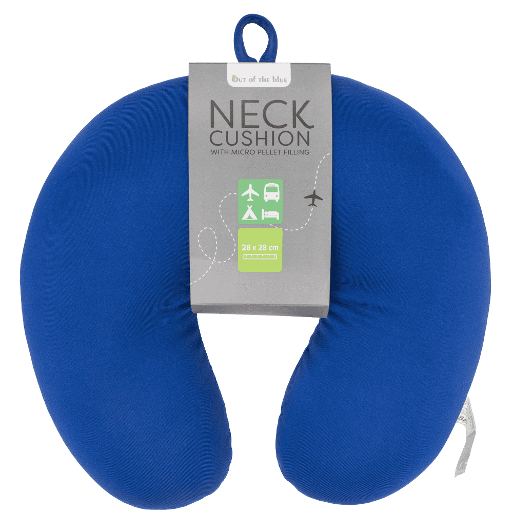 Neck cushion with micro pellet filling,
