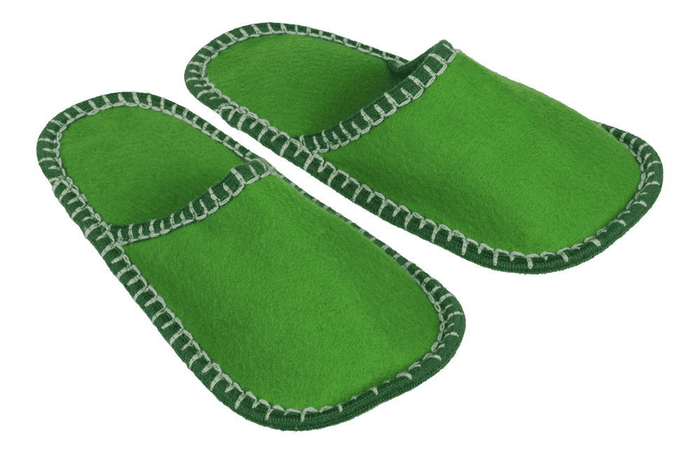 Jumbo felt slipper, Welcome,