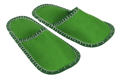 Jumbo felt slipper, Welcome,
