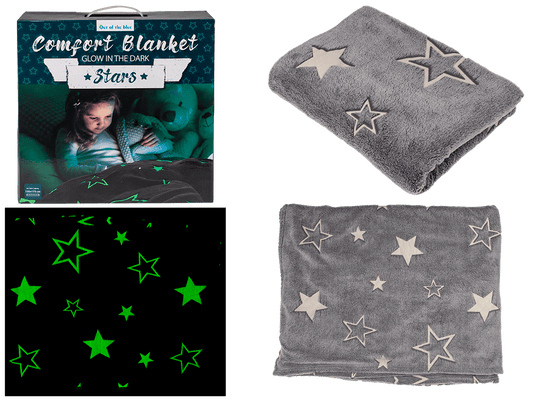 Comfort blanket with stars, Glow in the dark,