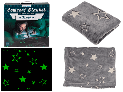 Comfort blanket with stars, Glow in the dark,