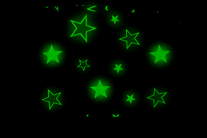 Comfort blanket with stars, Glow in the dark,