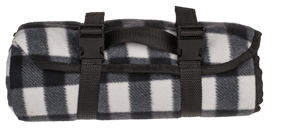 Outdoor blanket with fixing clips for bicycles,