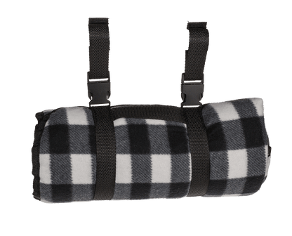 Outdoor blanket with fixing clips for bicycles,