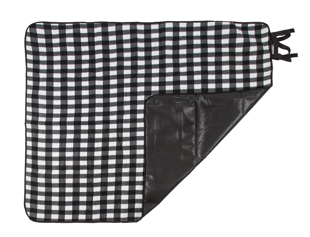 Outdoor blanket with fixing clips for bicycles,