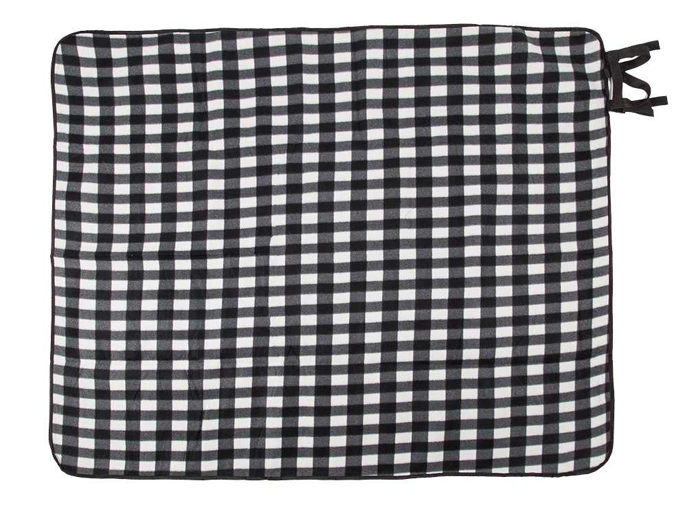 Outdoor blanket with fixing clips for bicycles,