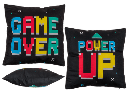 Reversible cushion, Power Up & Game Over,