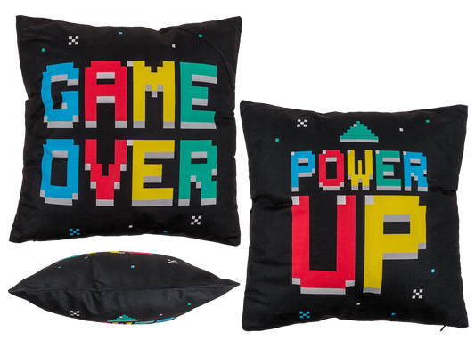Reversible cushion, Power Up & Game Over,
