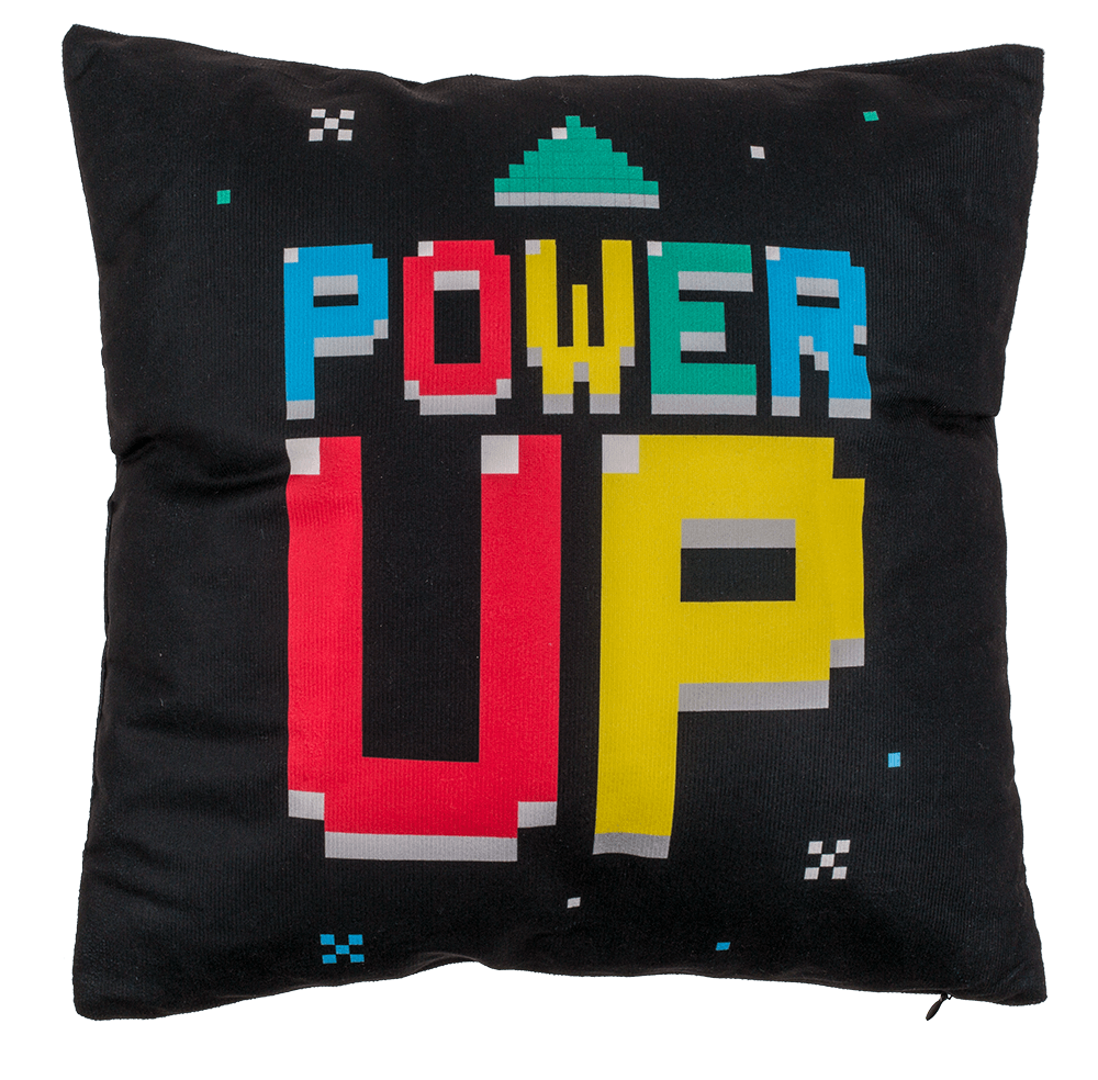 Reversible cushion, Power Up & Game Over,