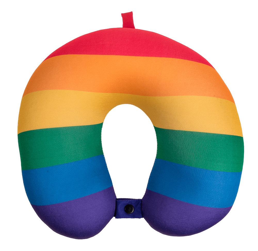 Neck cushion with micro pellet filling, Rainbow,