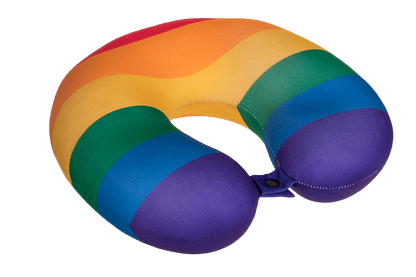 Neck cushion with micro pellet filling, Rainbow,