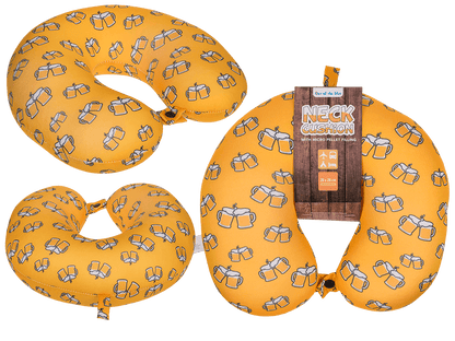 Neck cushion with micro pellet filling, Beer,