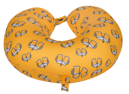 Neck cushion with micro pellet filling, Beer,