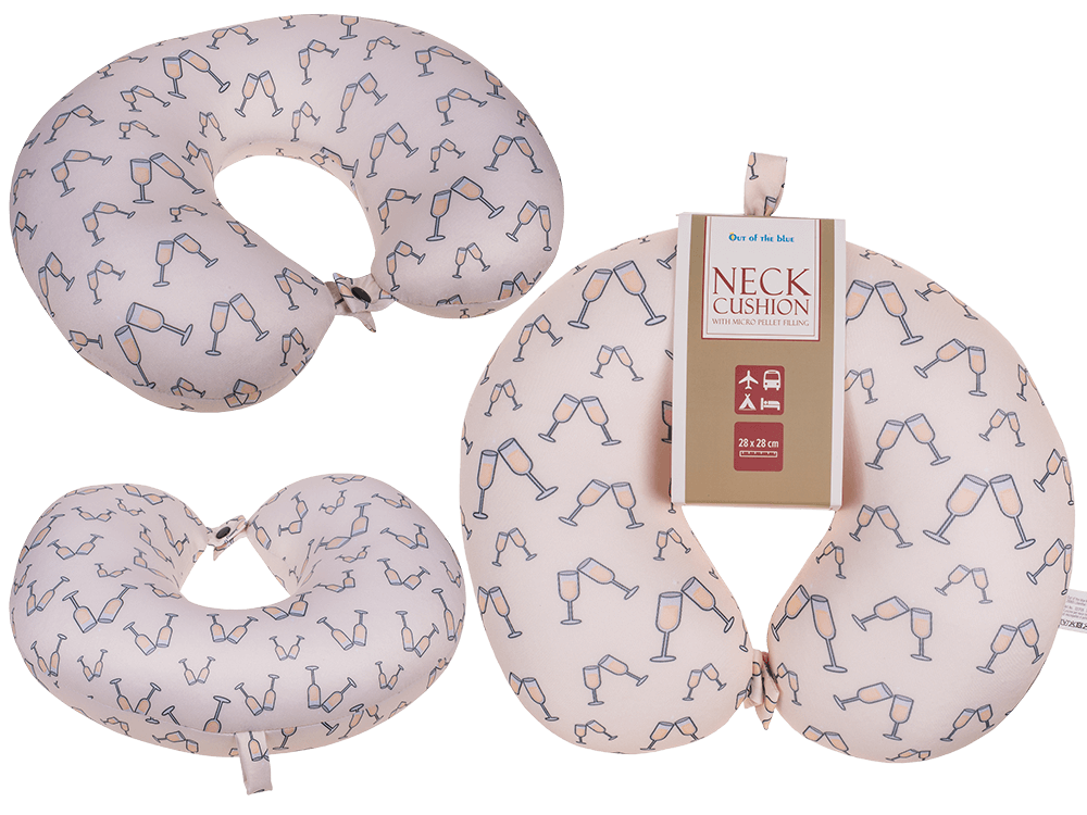 Neck cushion with micro pellet filling, Bubbles,