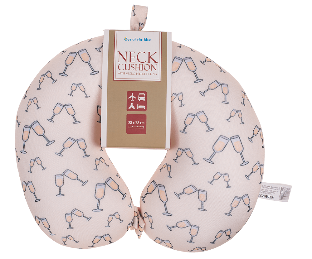 Neck cushion with micro pellet filling, Bubbles,