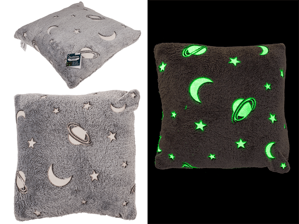 Plush cushion, planets,