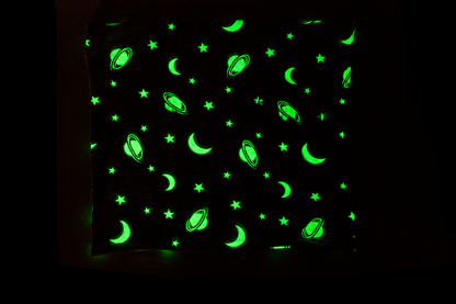 Plush blanket, planets,