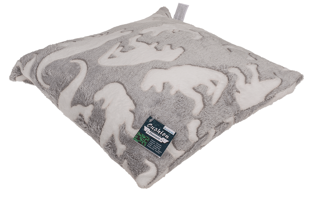 Plush cushion, dinosaur,