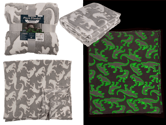 Plush blanket, dinosaur,