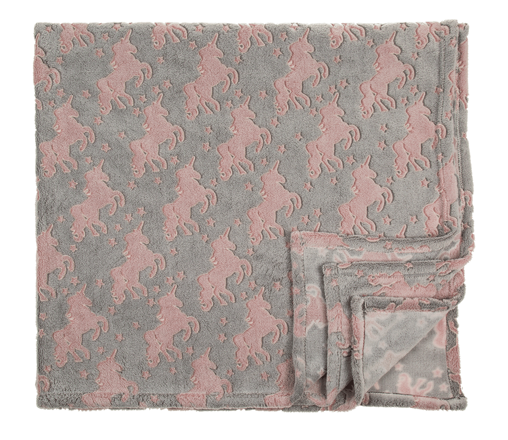Plush blanket, Unicorn,