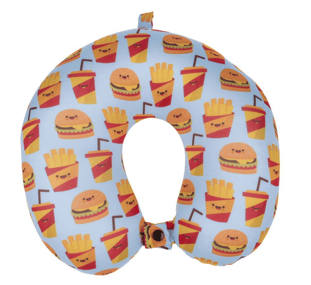 Neck cushion with micro pellet filling, Fast Food,