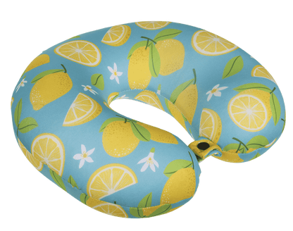 Neck cushion with micro pellet filling, Lemons,