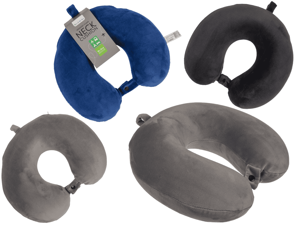 Round shaped neck cushion made of memory foam,