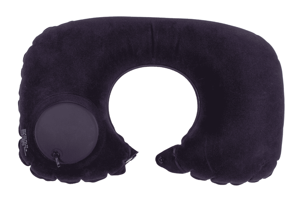 Inflatable neck cushion, with pump,