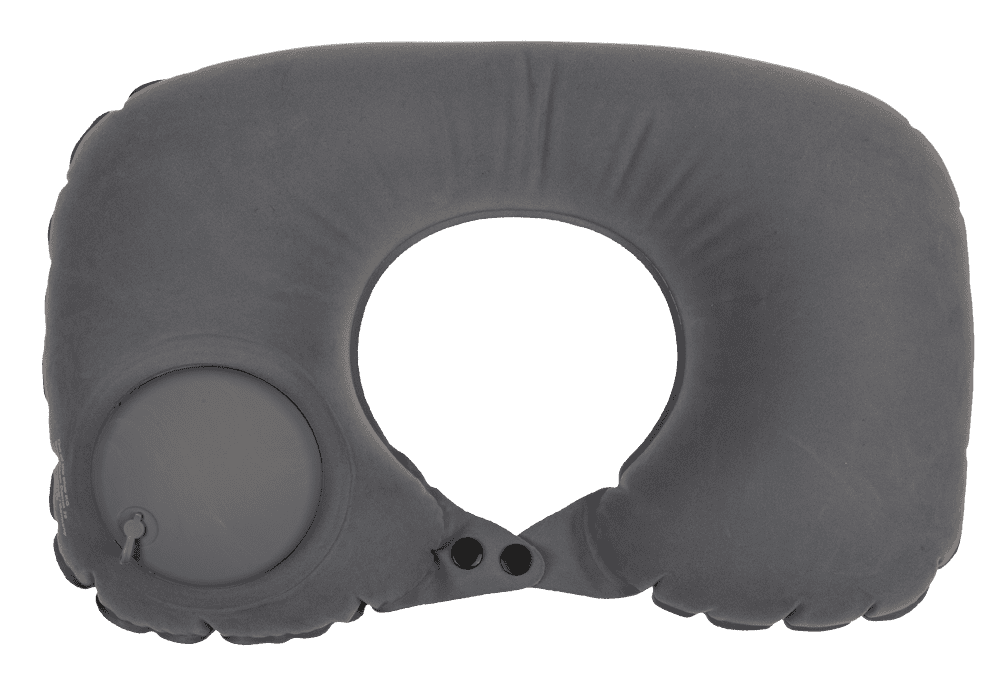 Inflatable neck cushion, with pump,