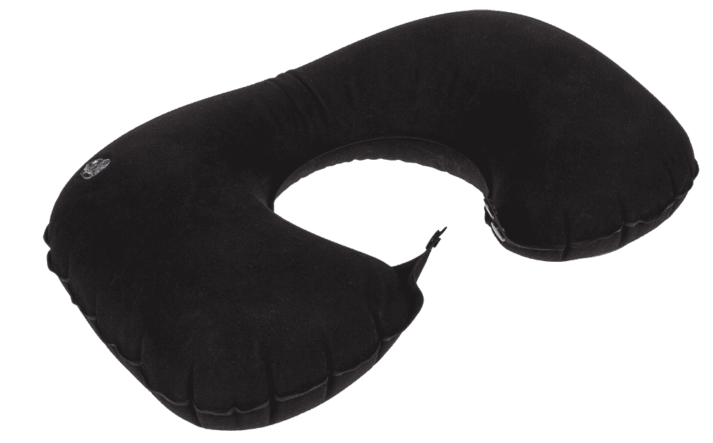 Inflatable neck cushion, with pump,