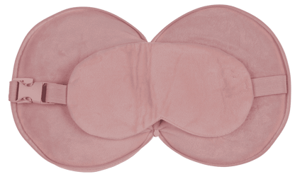Plush travel pillow with eye mask