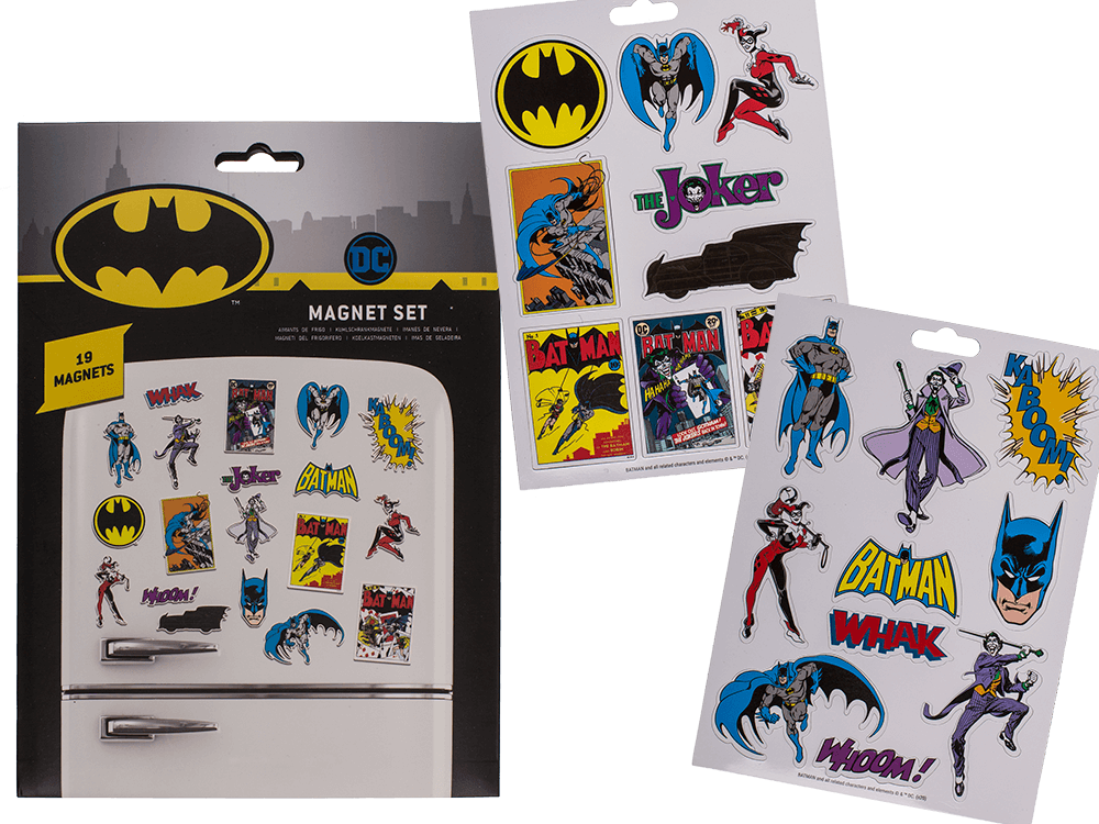 33-5966_000.png Magnets, Batman - Retro, set of 19 - Afbeelding 1