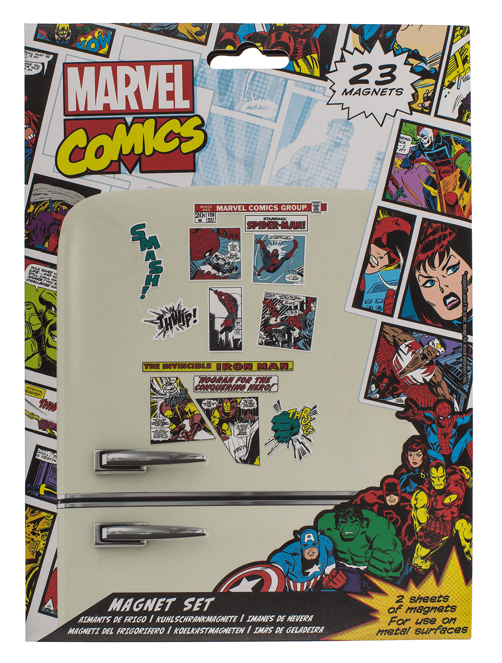 Magnets, Marvel Heroes, set of 23