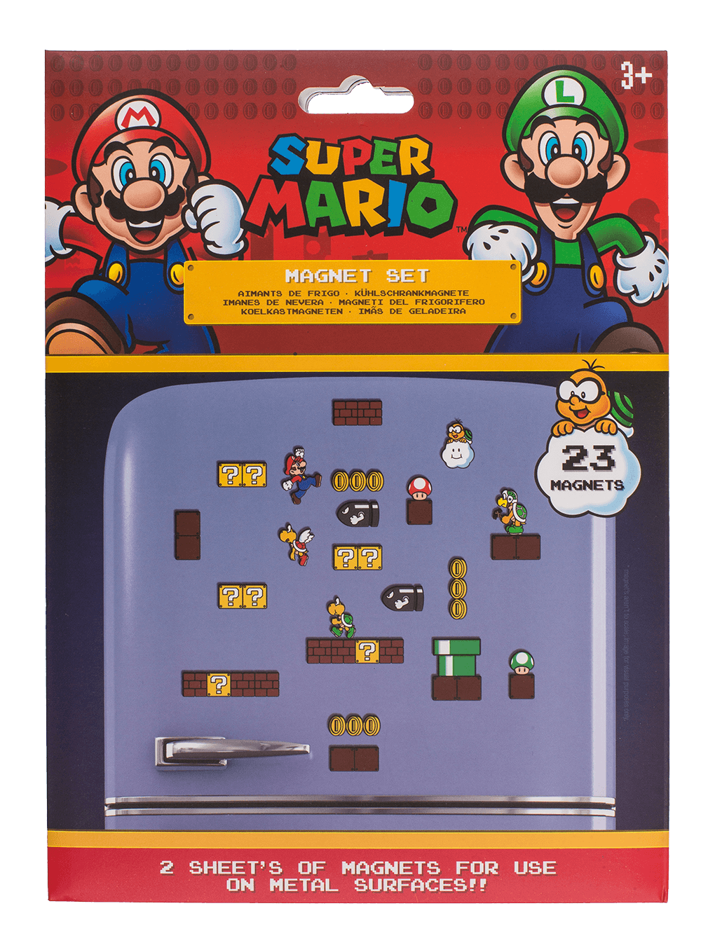 Magnets, Super Mario, set of 23
