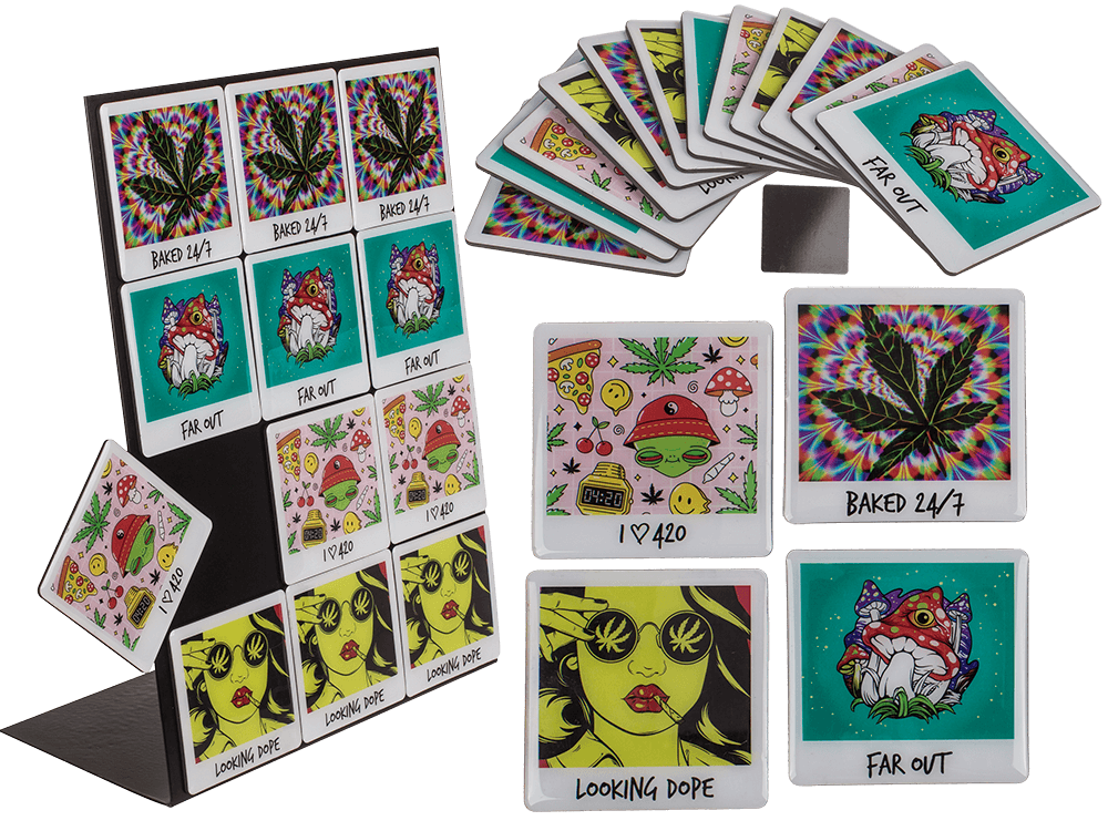 Fridge magnet, Far Out, 8 cm,