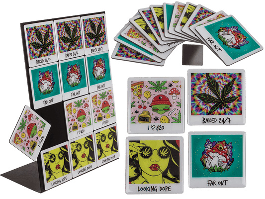 Fridge magnet, Far Out, 8 cm,