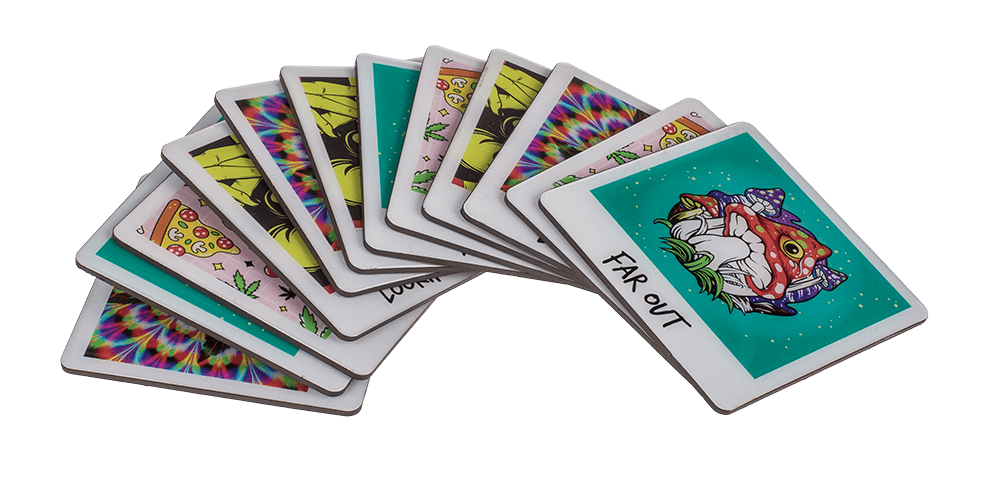 Fridge magnet, Far Out, 8 cm,