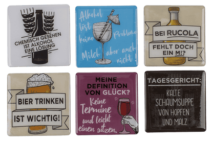 Fridge magnet, Beer and Drinking Sayings,