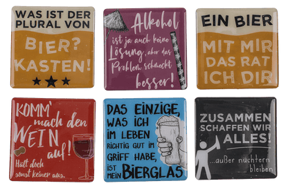 Fridge magnet, Beer and Drinking Sayings,