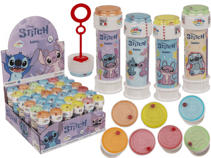 Soap bubbles with puzzle, Stitch & Angel,