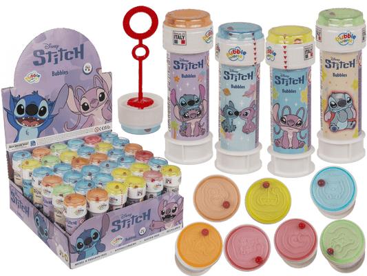 Soap bubbles with puzzle, Stitch & Angel,